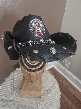 Men’s Cowboy Hat. Custom Hat. Rock and Roll Hat. Brand New! Size S-M Unisex